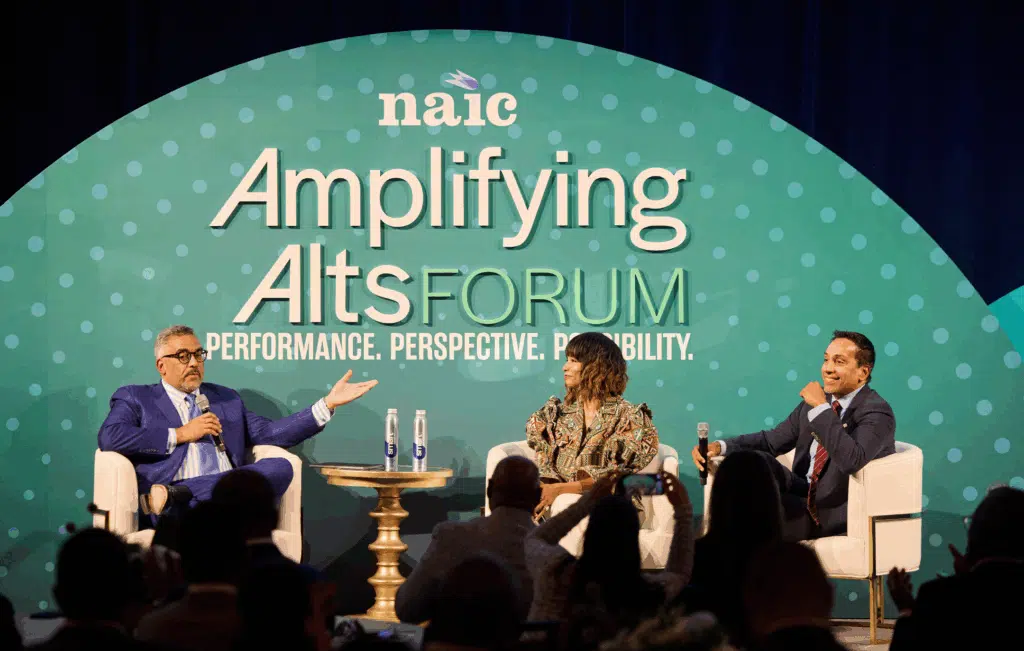 Kwanza Jones and José E. Feliciano at NAIC Alts Forum