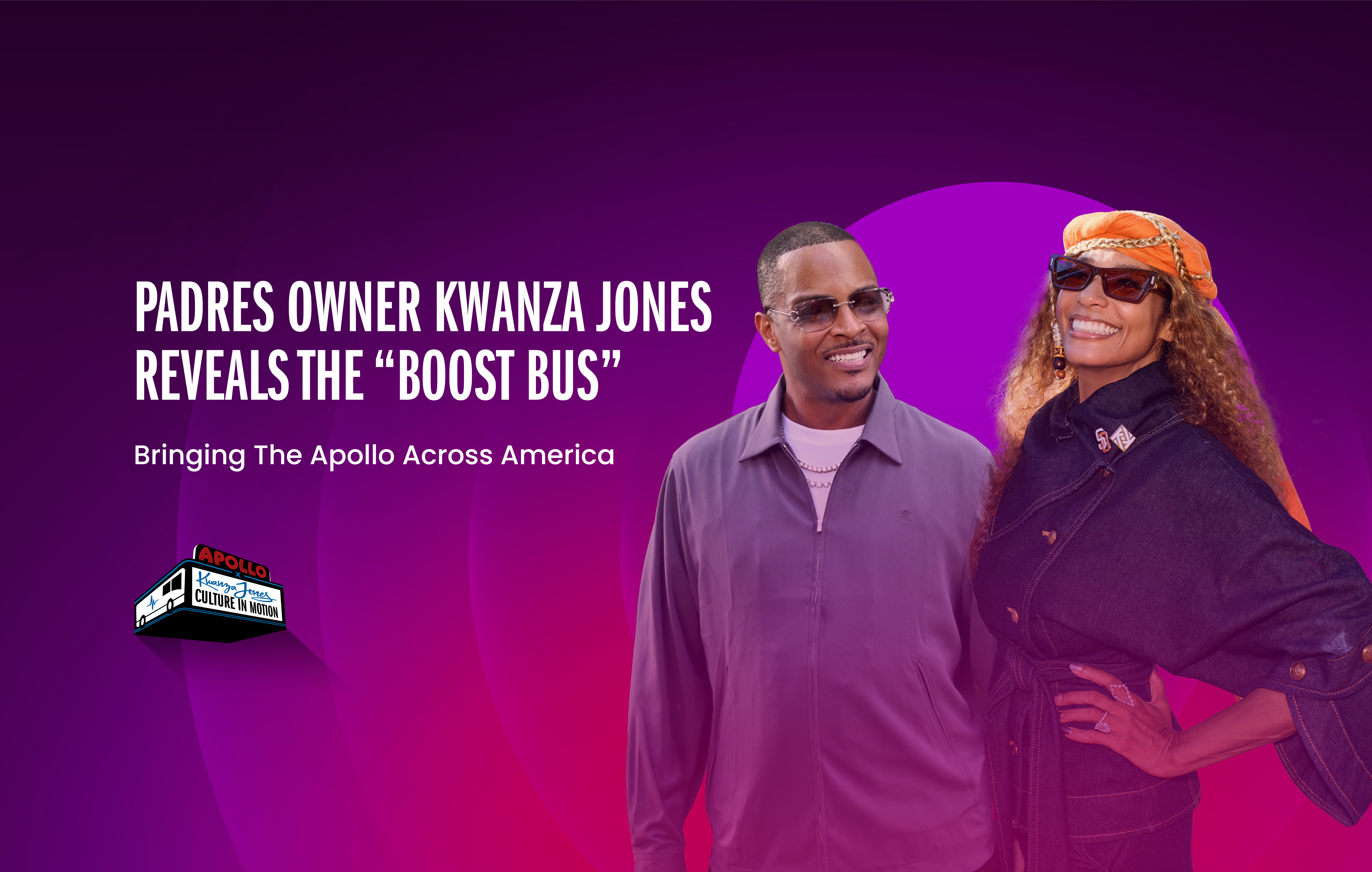 Padres Owner Kwanza Jones Reveals The "Boost Bus"